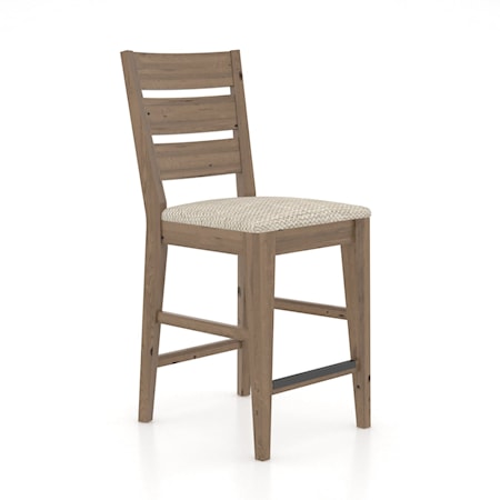 Customizable Fixed Ladder-Back Stool