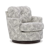 Swivel Chair with Plush Tufted Back