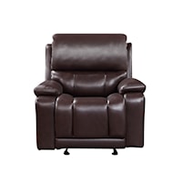 Casual Glider Recliner w/Power Headrests & USB Ports