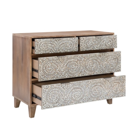 Corsica 4 Drawer Console