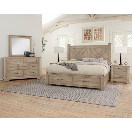 Queen Panel Bed