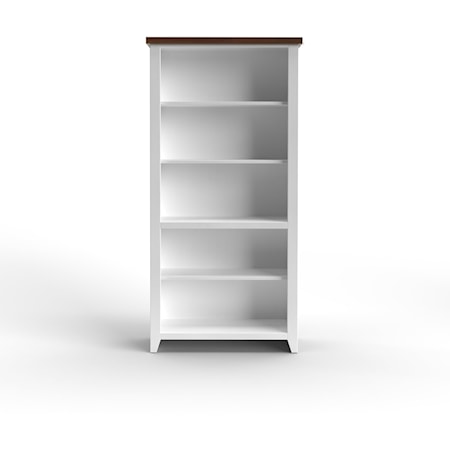 Cottage 5-Shelf Bookcase with Closed Back