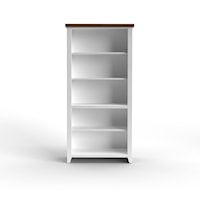 Cottage 5-Shelf Bookcase with Closed Back