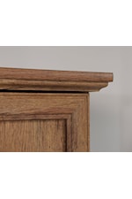 Sauder Palladia Traditional Storage Credenza with Slide-Out Table Top