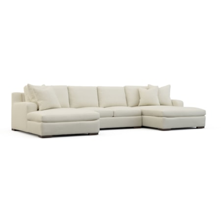 3-Piece Sectional with Chaises