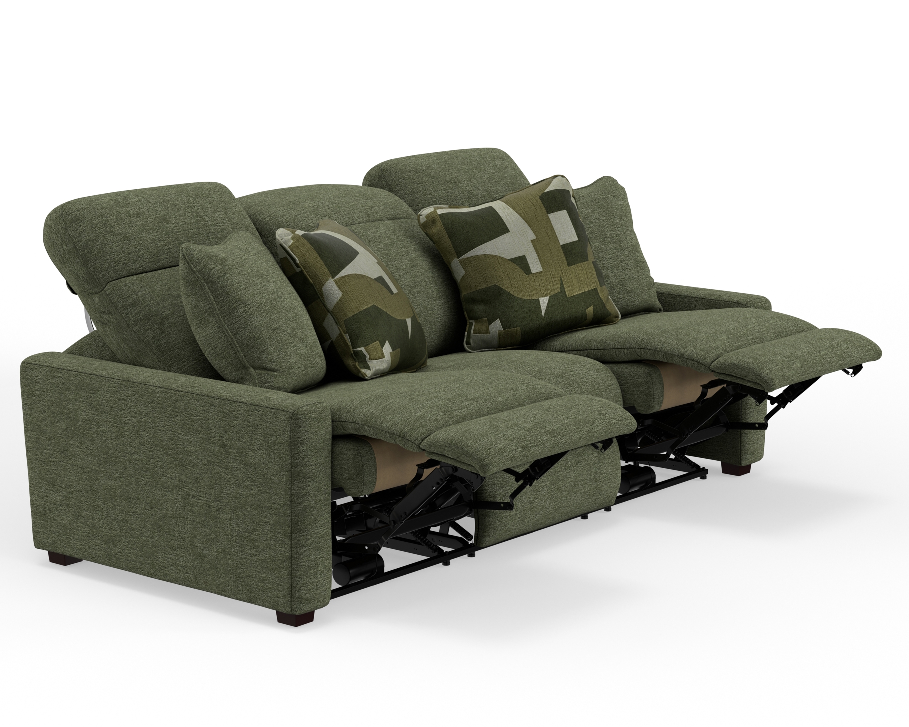 Power Sofa with 3 Recliners