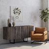 Moe's Home Collection Luxley Luxley Club Chair Open Road Brown Leather