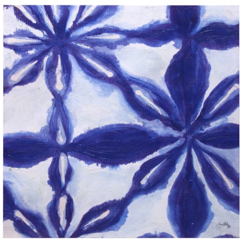 Hand Painted Contemporary Canvas with Acrylic Print