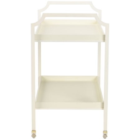 Blake Bar Cart - White