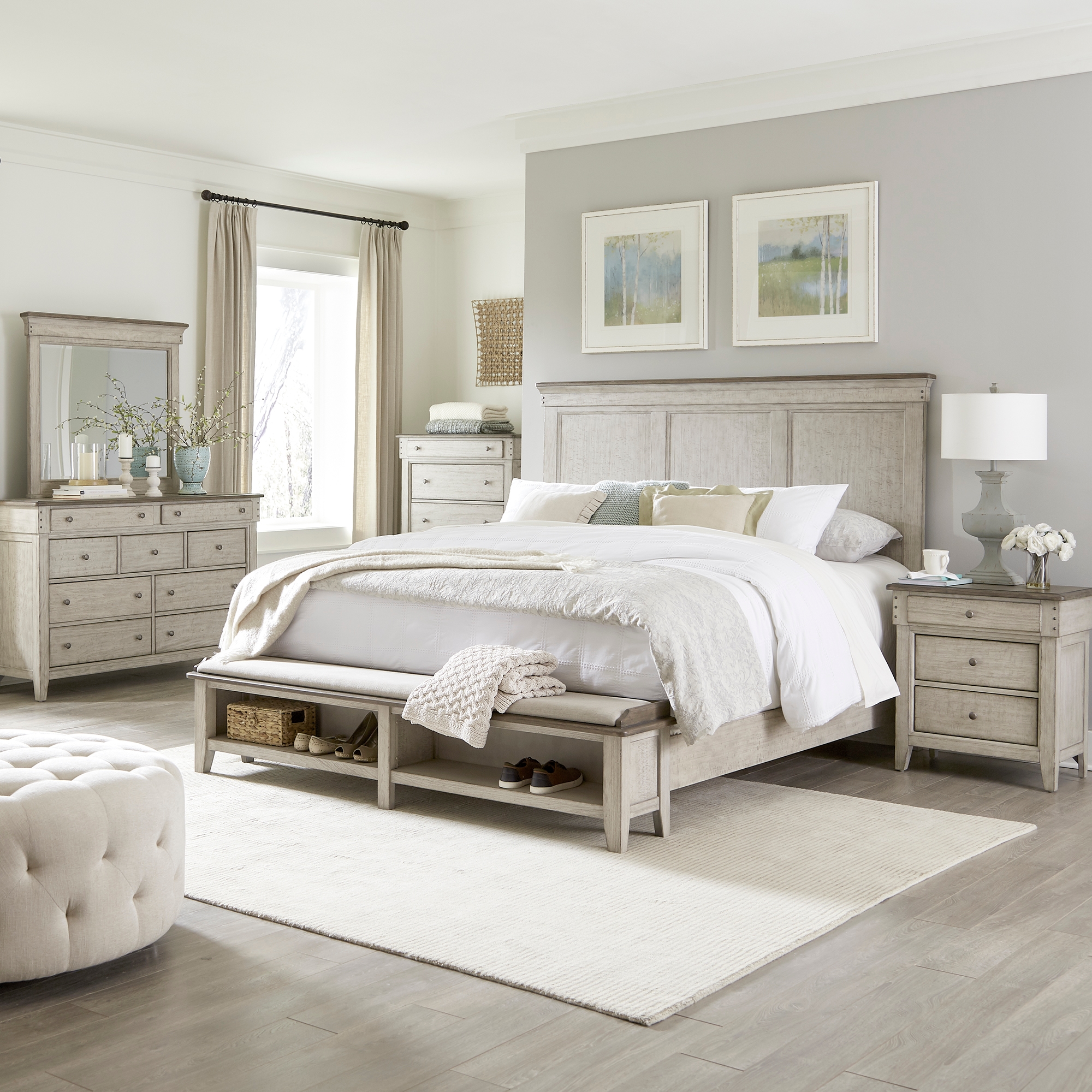 Liberty Furniture Ivy Hollow King Storage Bed