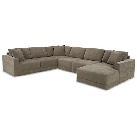 6-Piece Sectional With Chaise