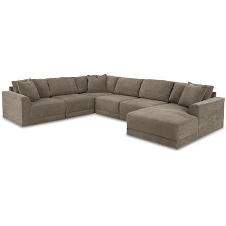 6-Piece Sectional With Chaise