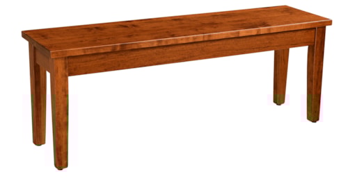 Rustic Custom Amish Wood Bar Bench