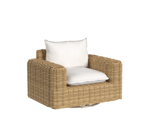Tropical Outdoor Oversized Swivel Club Chair