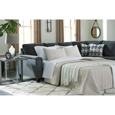 2-Piece Sectional w/ Chaise and Sleeper