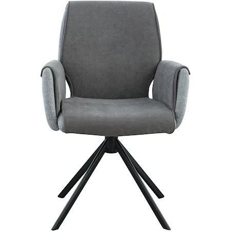 Grey Swivel Dining chair