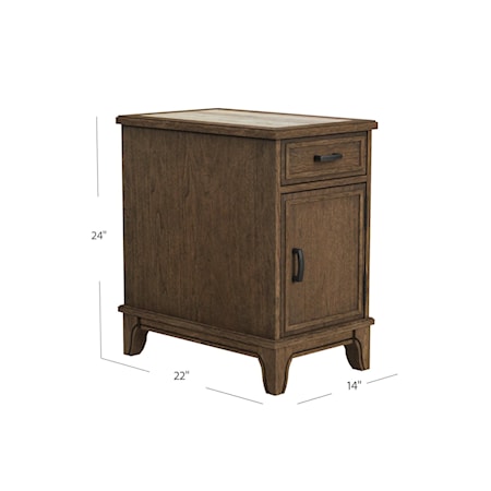 Charging Chairside Cabinet w/Storage