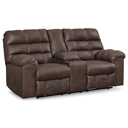 Reclining Loveseat with Console