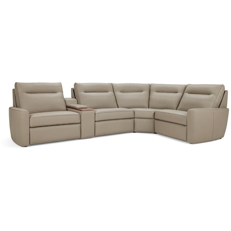 Curved L-Shaped Sectional