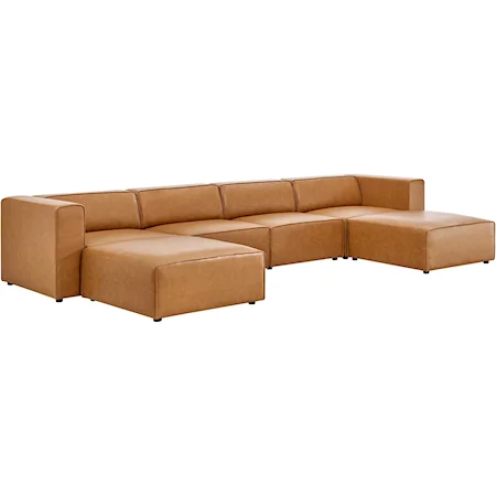 4-Piece Sofa and 2 Ottomans Set