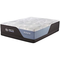 King 14.5” Plush Hybrid Mattress and 5" Low Profile Foundation