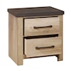 Samuel Lawrence Barnwood Barnwood 2 Drawer USB Charging Nightstand