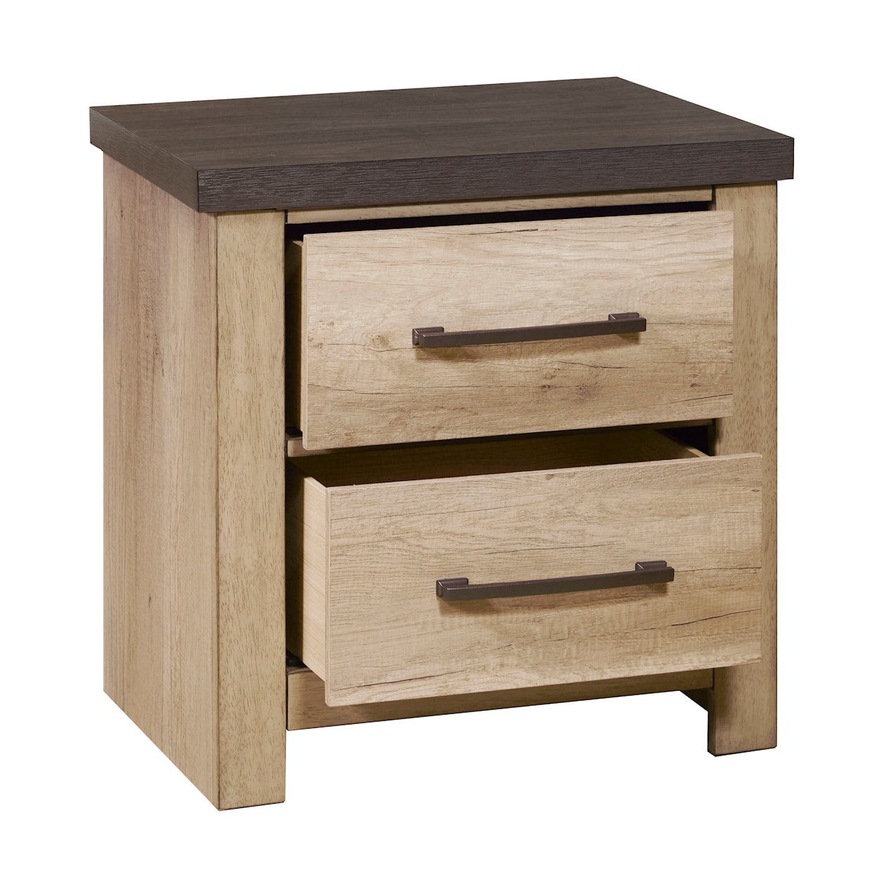 Samuel Lawrence Barnwood Barnwood 2 Drawer USB Charging Nightstand