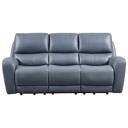 Contemporary Power Reclining Sofa with Power Headrest