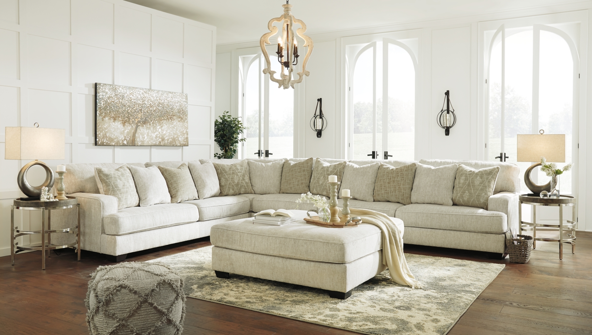 4-Piece Sectional With Ottoman