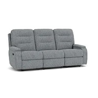 Casual Biscuit Back Power Reclining Sofa