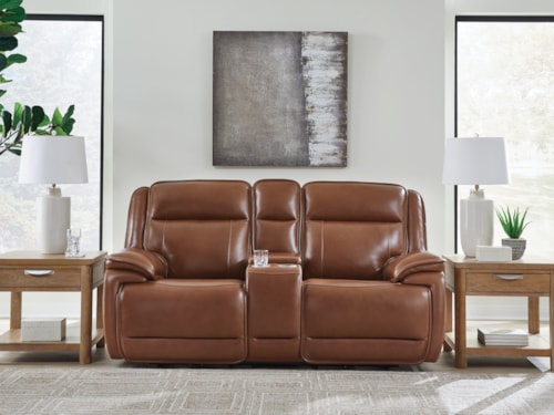Power Reclining Loveseat With Console