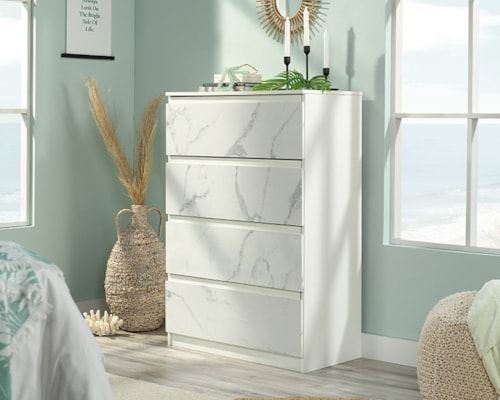 Contemporary Four-Drawer Chest of Drawers