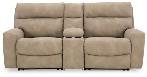 3-Piece Power Reclining Sectional Loveseat With Console