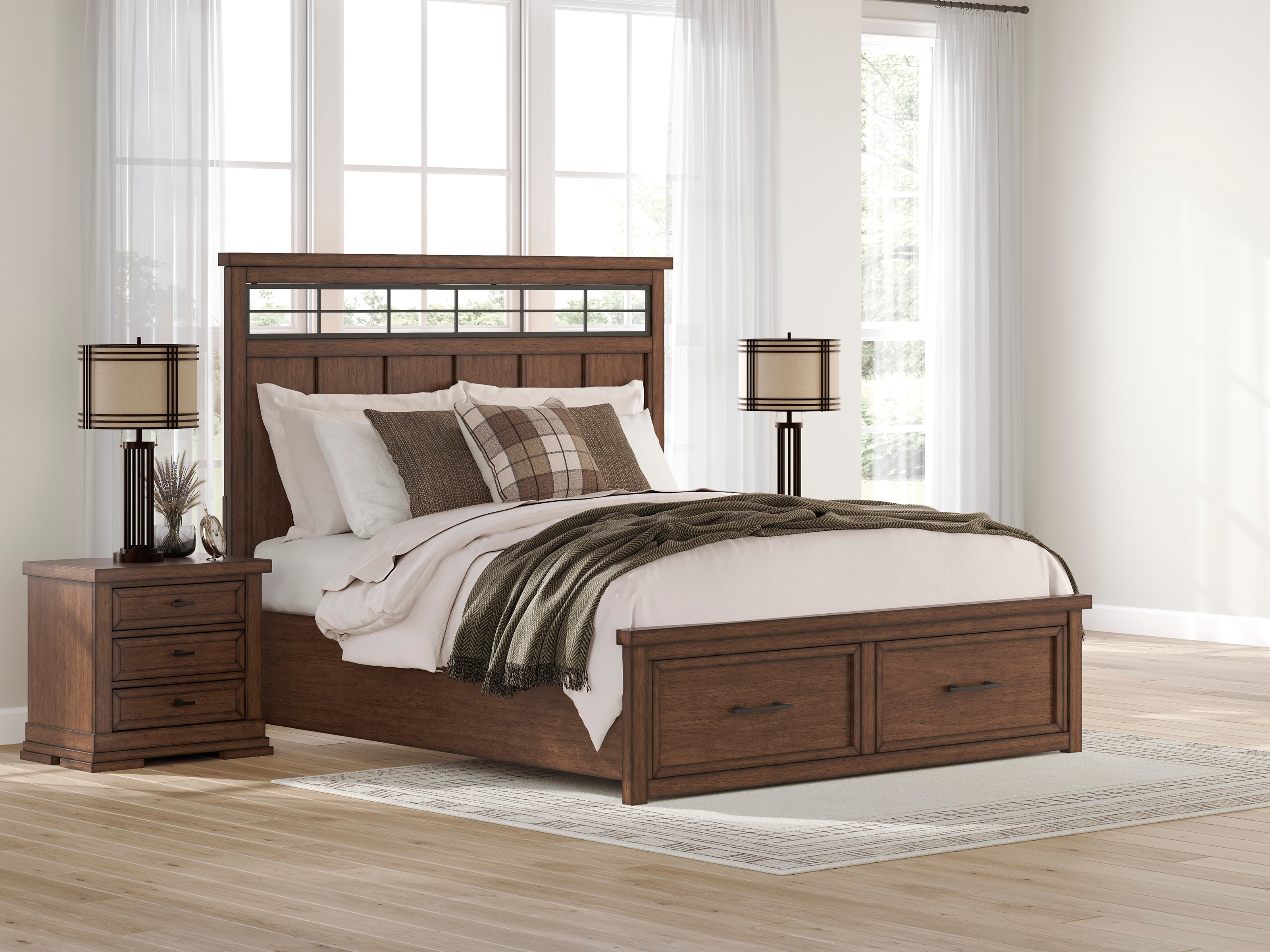 Signature Design by Ashley Taffenbrook California King Panel Storage Bed