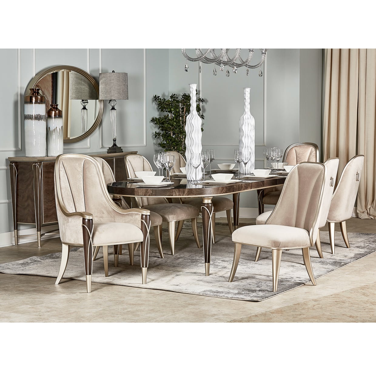 Michael amini dining online set