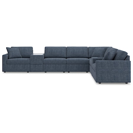 8-Piece Sectional And Ottoman