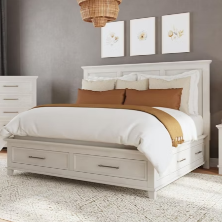 King Storage Bed