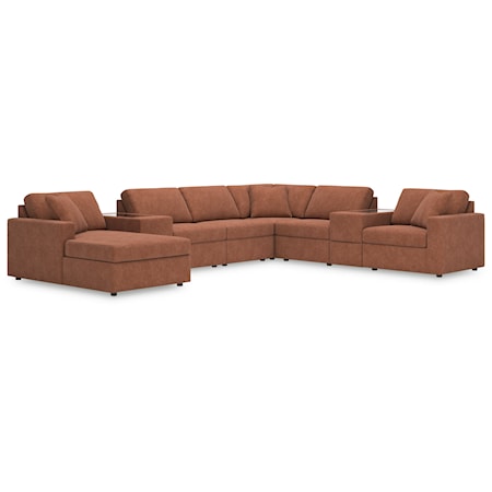 8-Piece Sectional With Chaise