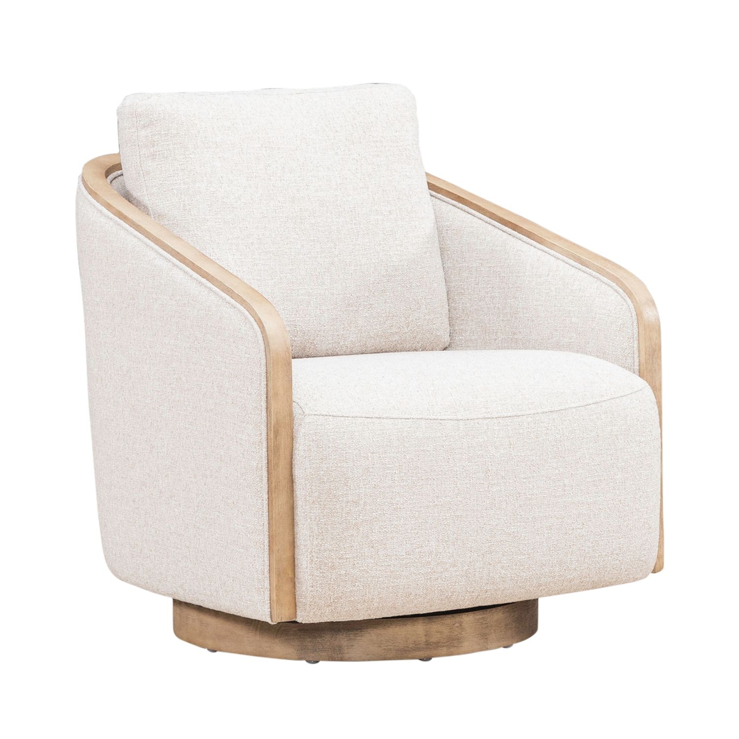 Upholstered Swivel Accent Chair