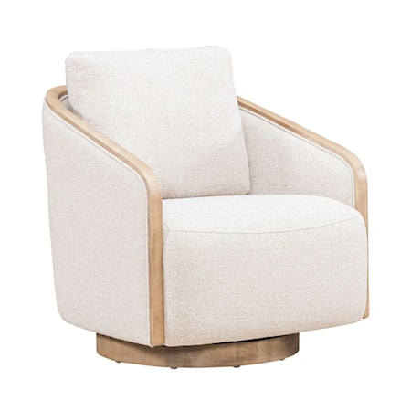 Upholstered Swivel Accent Chair