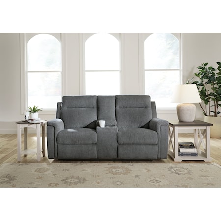 DBL REC PWR Loveseat w/Console