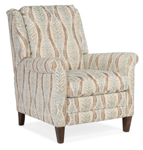 Custom Transitional Push Back Recliner