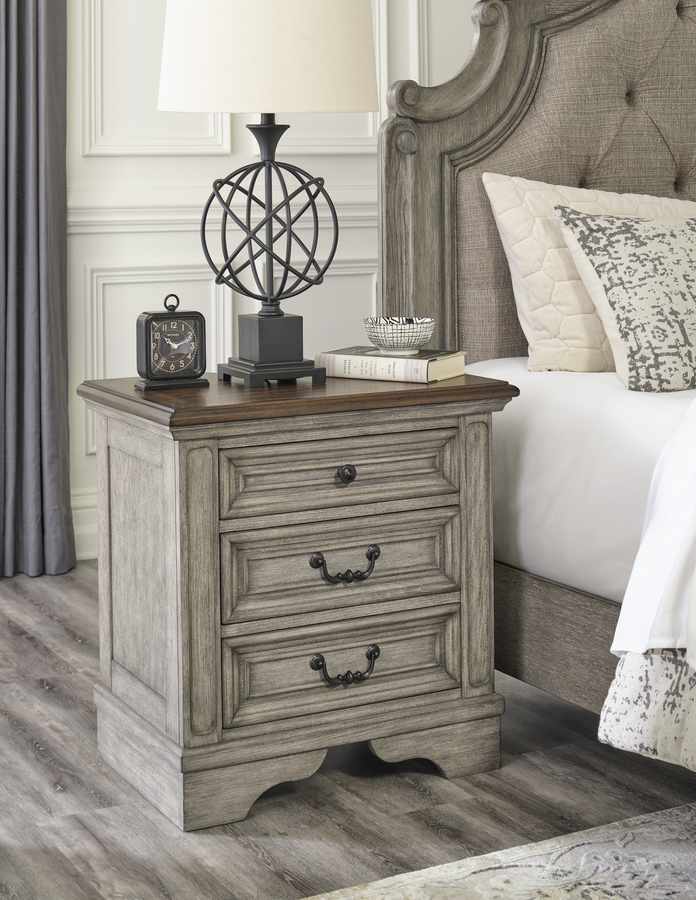 Ashley Signature Design Lodenbay B751-93 Traditional Nightstand With ...