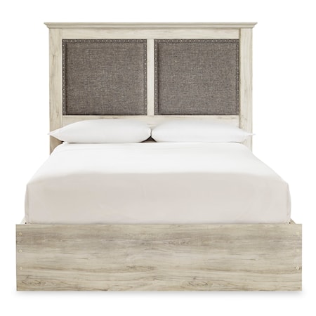 King Upholstered Bed w/ 4 Drawers