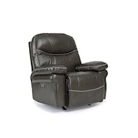 Casual Leather Power Rocker Recliner