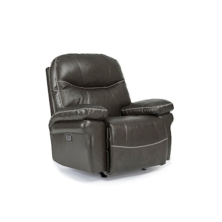 Leather Power Space Saver Recliner w/ HR