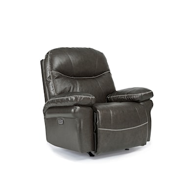 Best Home Furnishings Leya Leather Power Space Saver Recliner w/ HR