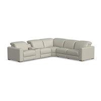 Contemporary 6-Piece Sectional Sofa with Power Headrests