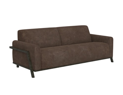 Contemporary Sofa with Throw Pillows