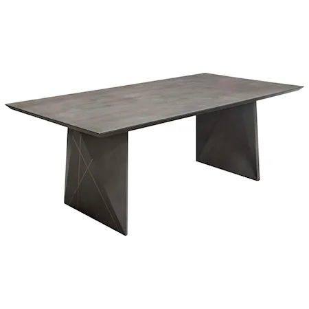 Contemporary Solid Mango Wood Dining Table